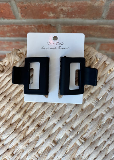 Matte Rectangle Clip Set