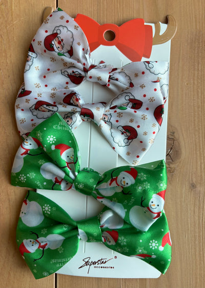 Small Satin Christmas Bows