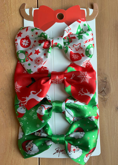 Small Satin Christmas Bows