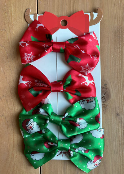 Small Satin Christmas Bows