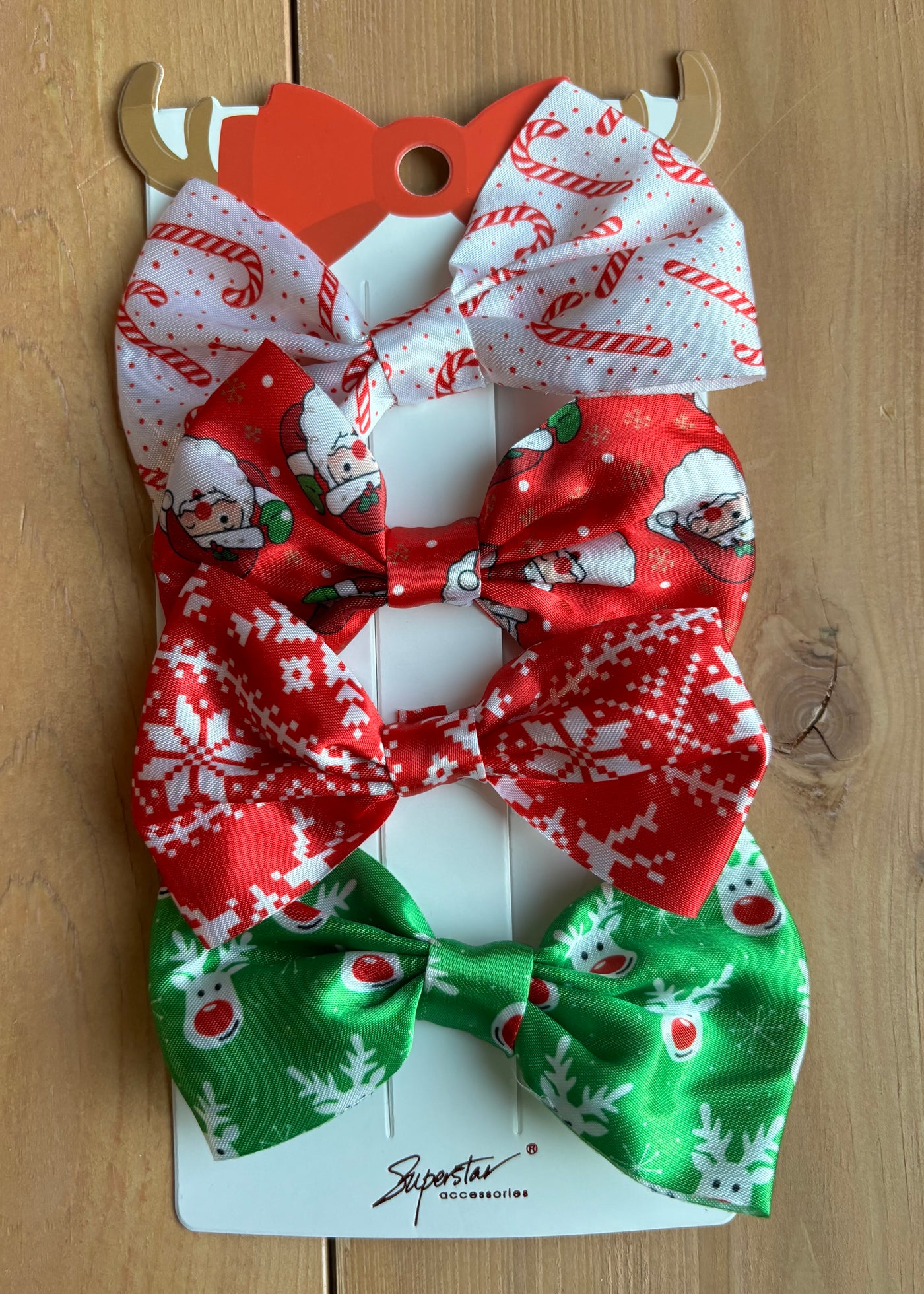 Small Satin Christmas Bows