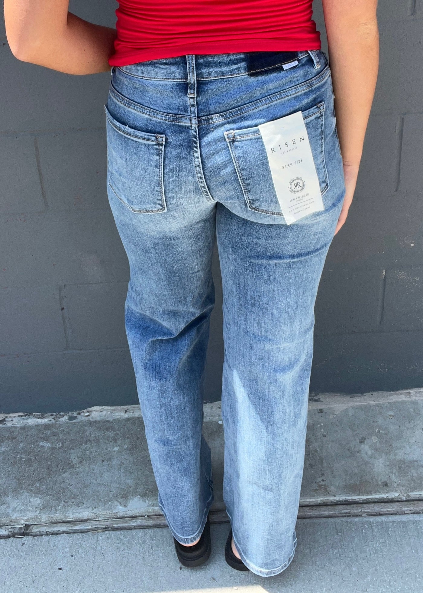 Found Your Happy Mid Rise Risen Jeans