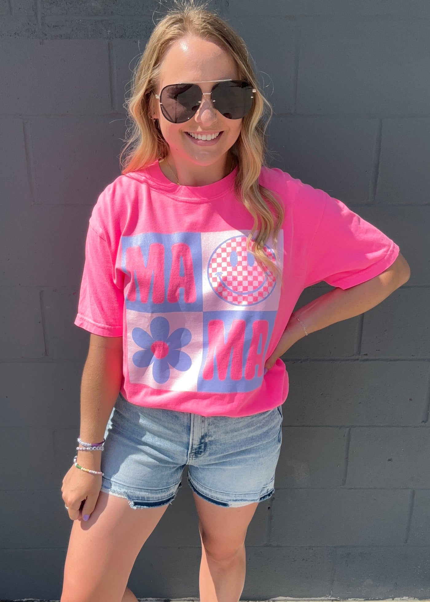 Neon Pink Mama Graphic