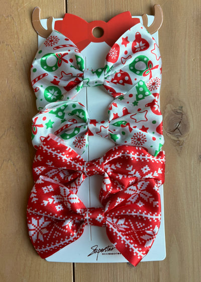 Small Satin Christmas Bows