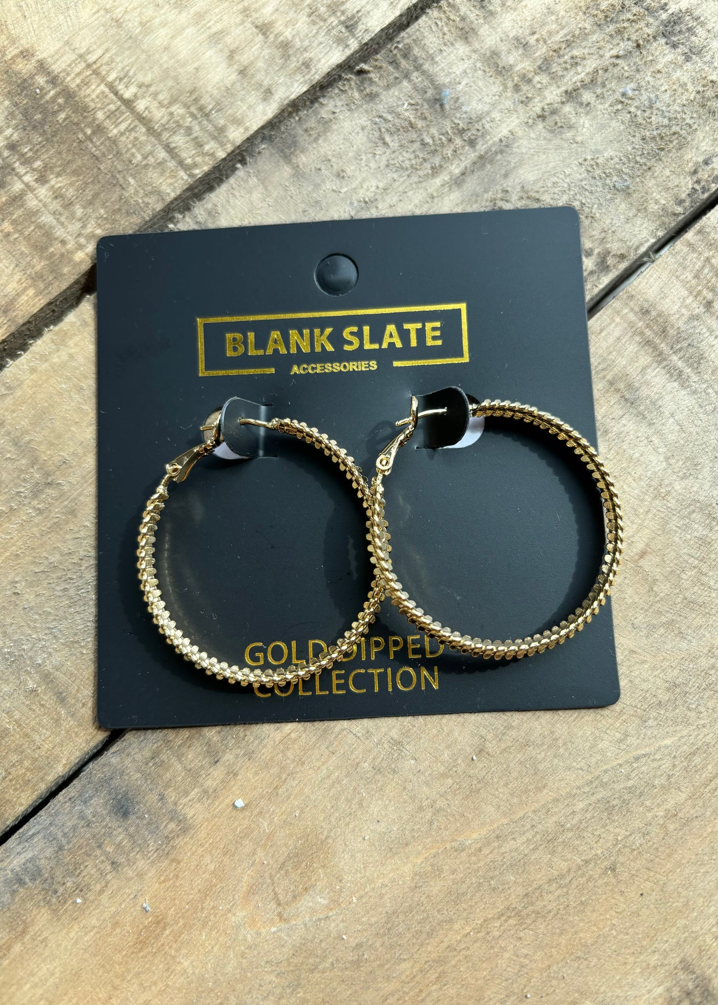 Gold Dipped Hoop Earrings